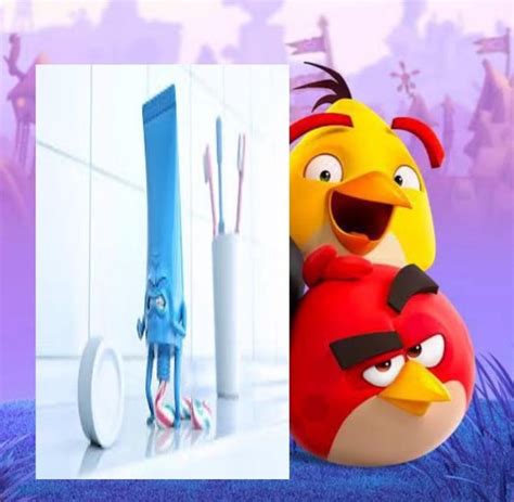 angry birds toothpaste|Does anyone have the original art without the shitting toothpaste .